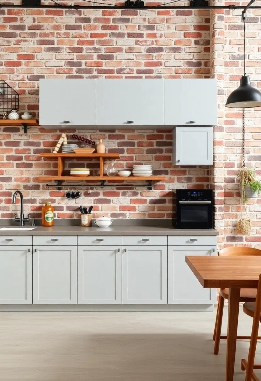 An Exposed Brick Backdrop: Adding Warmth to Industrial Flair