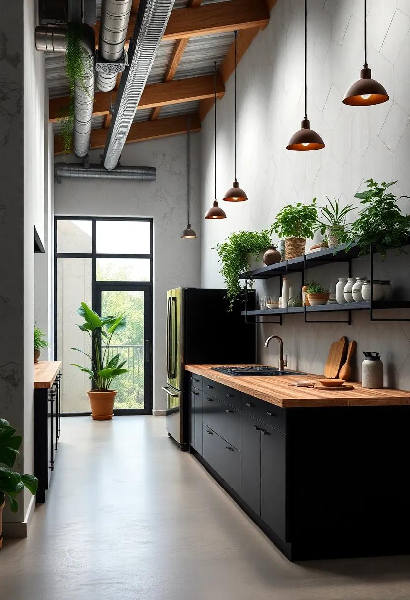 integrating Greenery: Bringing Life to Industrial kitchen Spaces