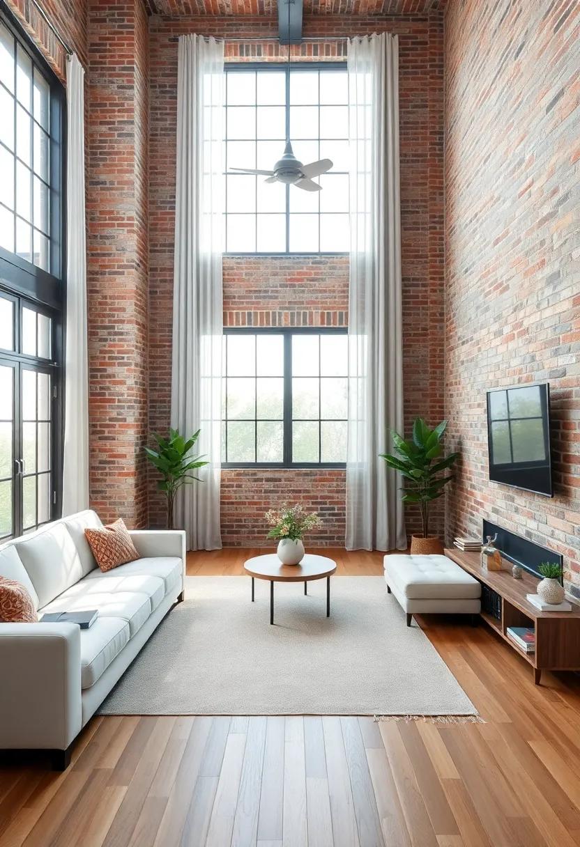 Utilize large windows and airy drapery to bring in natural light that highlights the⁣ texture of your brick walls, creating an inviting atmosphere