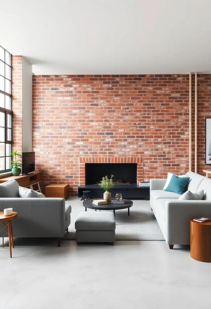 Pair oversized furniture with expansive brick walls to strike a balance between⁤ spaciousness and comfort, perfecting the industrial chic vibe