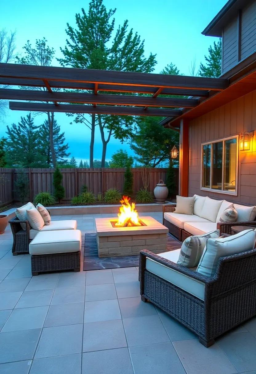 creating a Cozy Fire Pit Area Adjacent to⁣ Your Sectional Sofa for Chilly Evenings