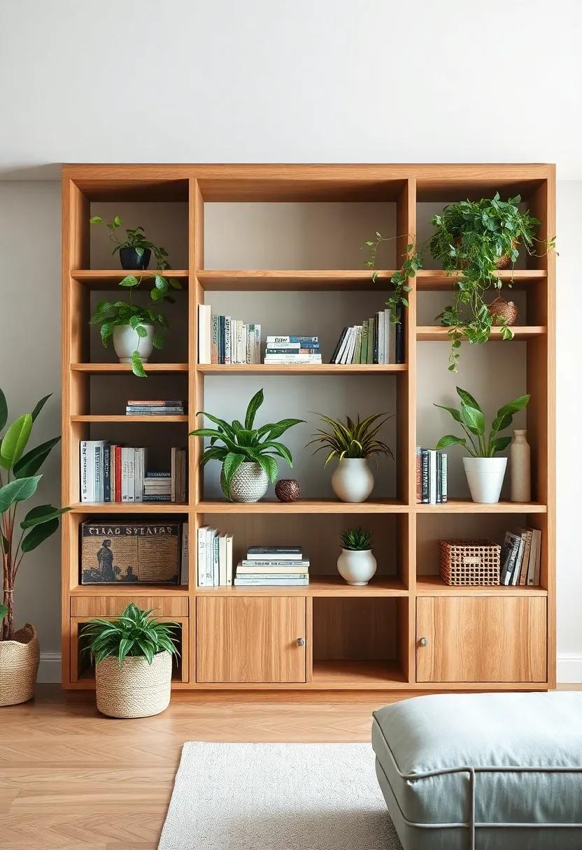 Incorporating Plants and Greenery for a Lively Bookcase⁢ Atmosphere