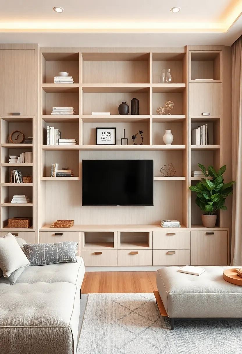 Incorporating Natural Textures to Enhance Built-In Shelf Designs