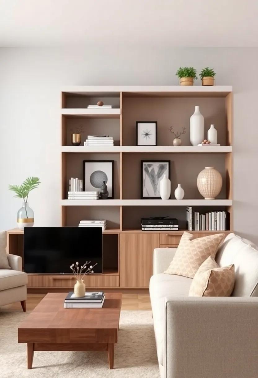 Textures Matter: exploring Wood, Metal, and Glass for⁣ Shelf Designs