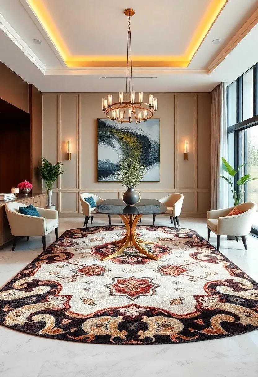 Choose an Awe-Inspiring ⁣Rug to Ground ‌Your Dining ​Area Elegantly