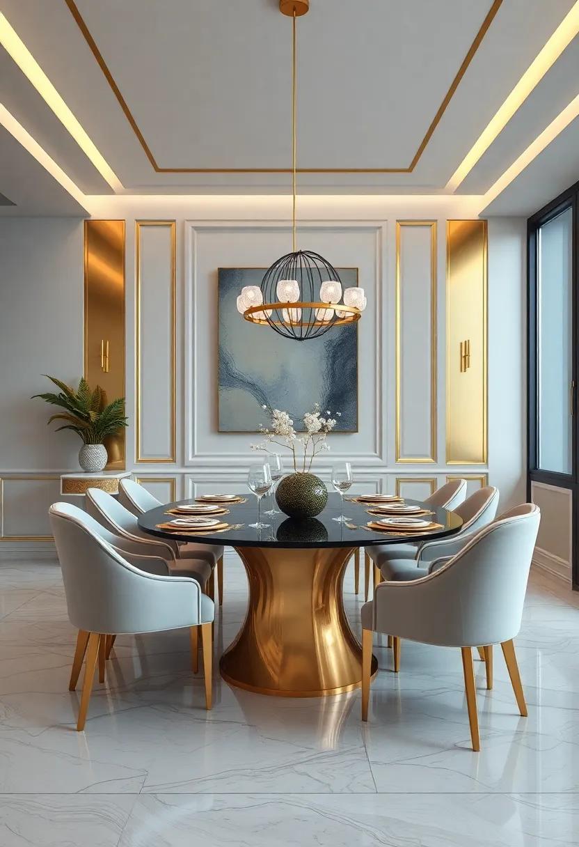 The Influence of Culture on ⁢Gold Decor ⁤Trends in Dining Rooms