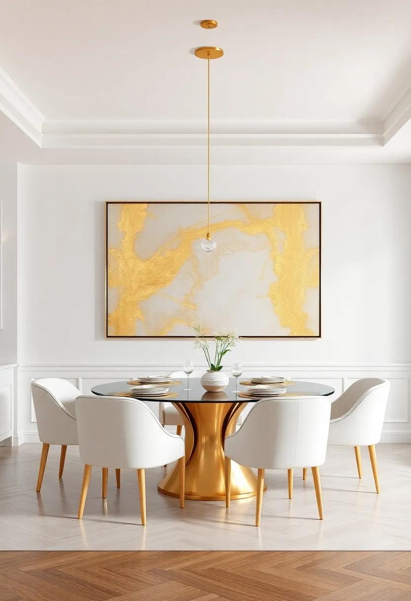 Creating a Stunning Focal Point with Gold leaf Wall Art