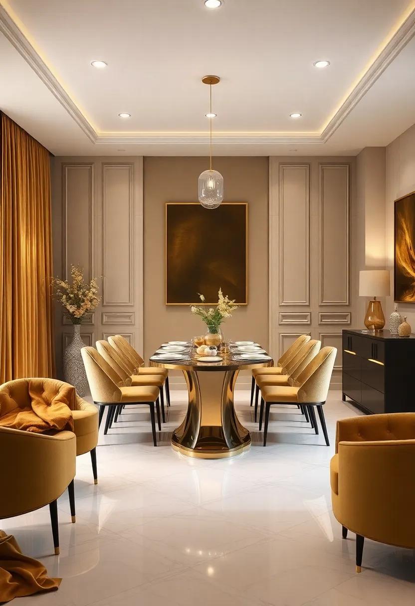 Creating‌ an Inviting Atmosphere with Stylish Gold Textiles