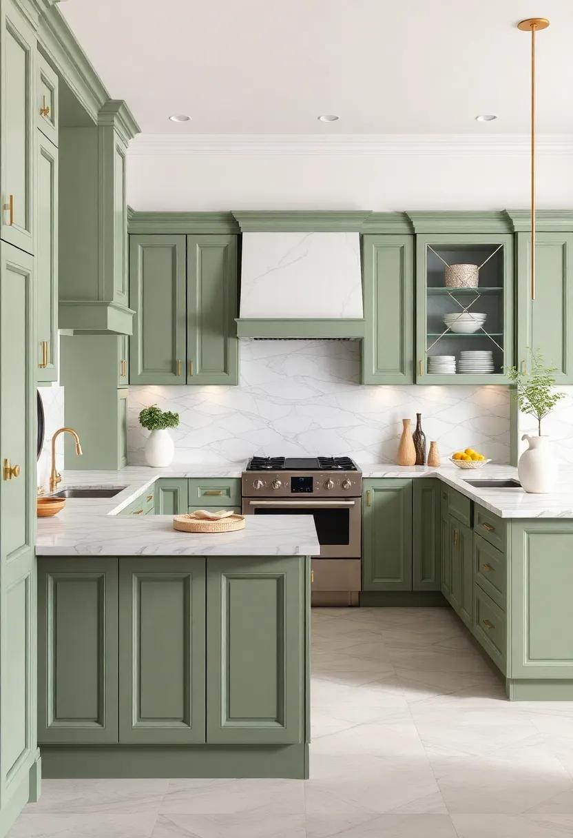 Textures Unveiled: Mixing Finishes with Sage⁣ Green⁤ Cabinetry