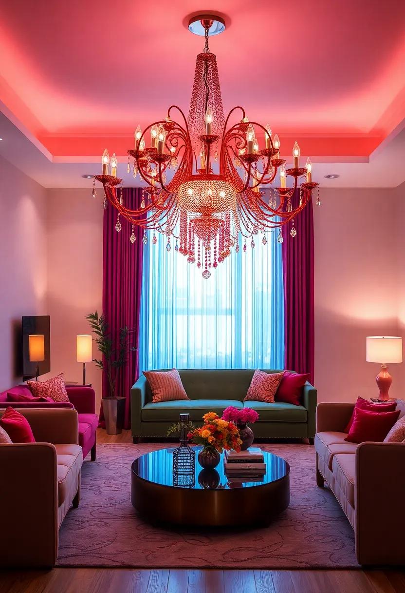 Colorful Expressions Vibrant Chandeliers that Add a‍ Pop of Glamour to Your Décor