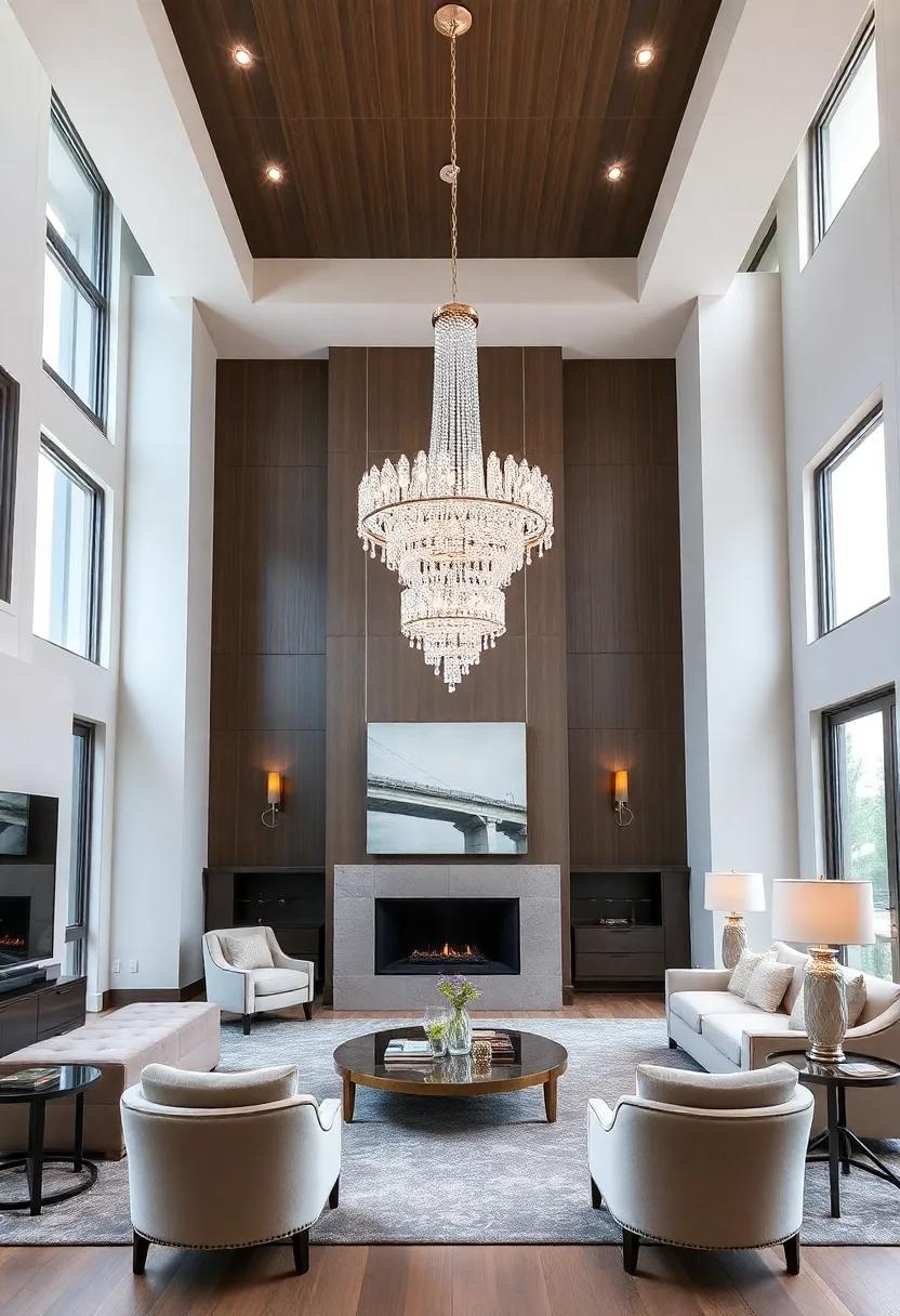 Grandeur in Scale Oversized chandeliers Making a Bold Statement in High Ceilings