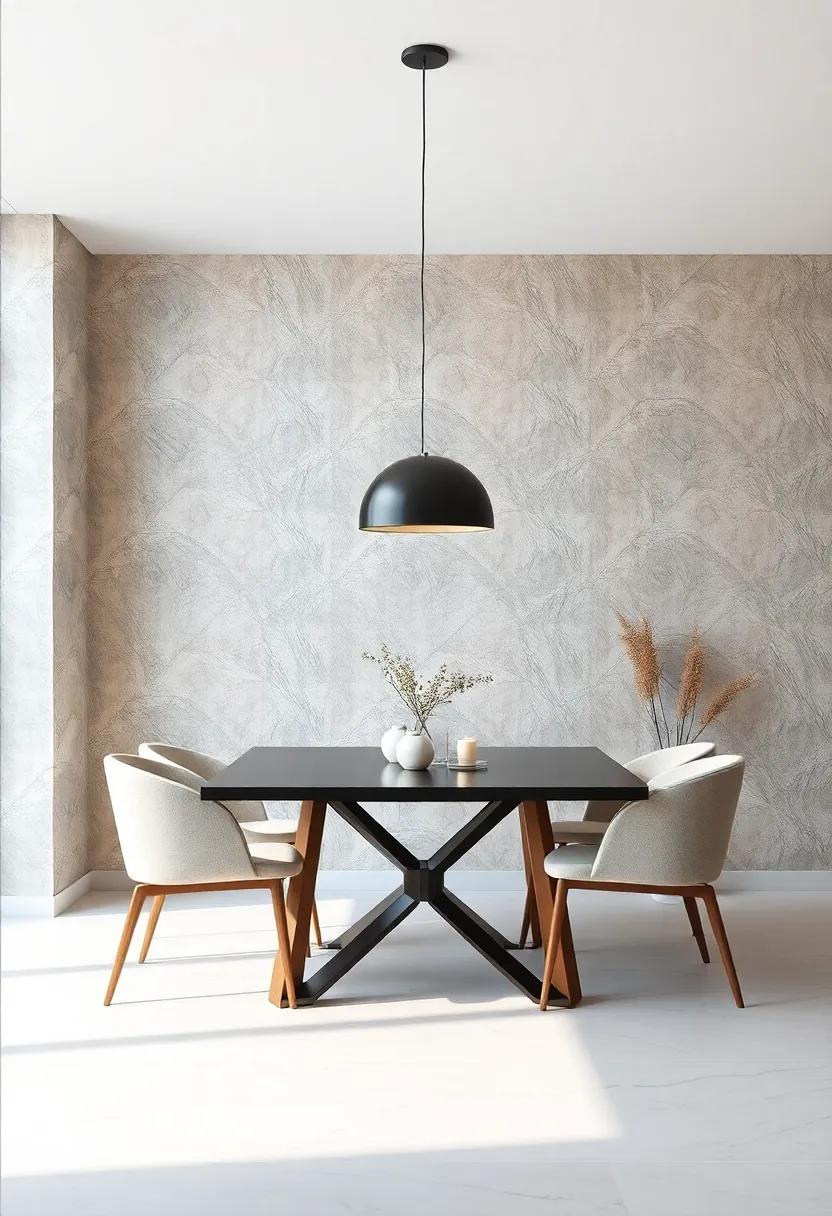 Textured Walls and ⁣Modern ⁣Wallpaper That‍ Add Depth ⁤to Your⁣ Dining⁢ Space