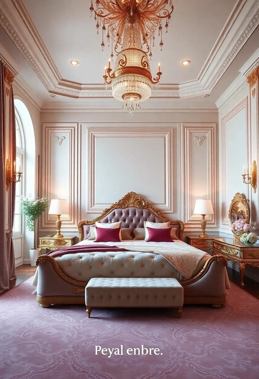 Majestic Bedrooms Enhanced by Plush Textiles ⁤and Elegant color Palettes