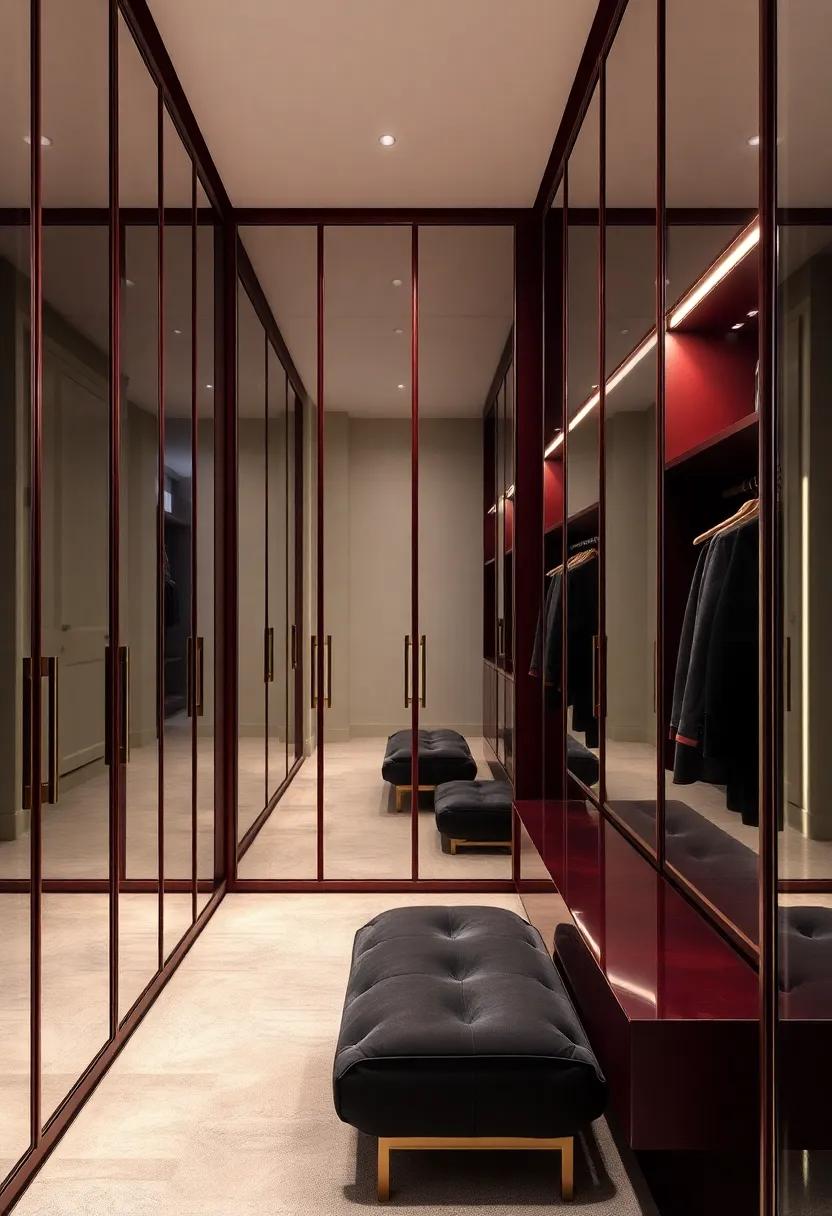 Full-length Mirrored Panels:‍ Expansive mirrors⁣ not only create a sense of openness ‌but also allow for easy outfit assessments