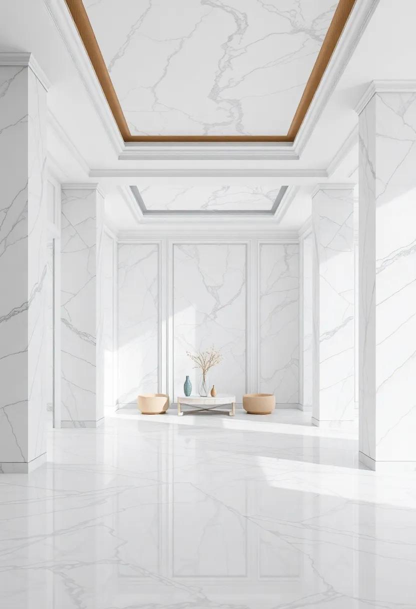 Timeless Beauty of White Marble: ⁤A Luxurious Interior Delight
