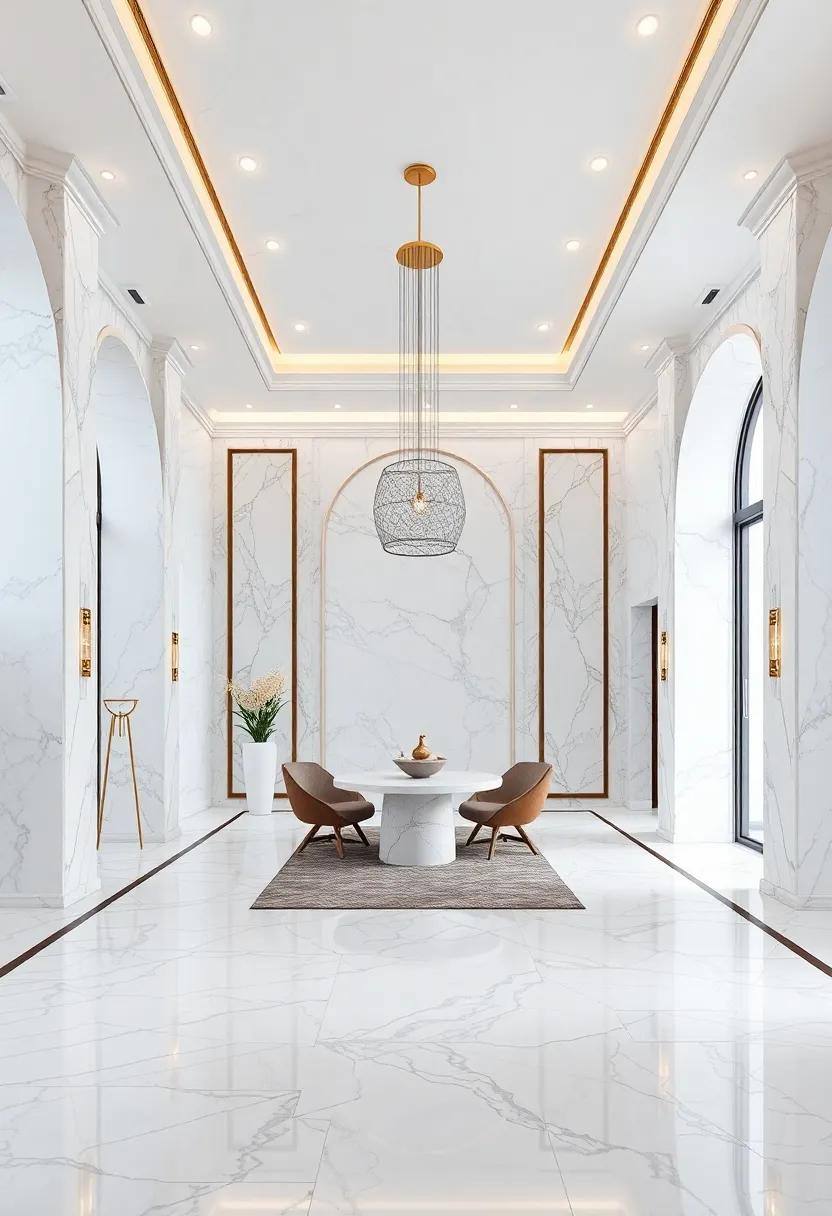 Elegant Lighting Designs that Enhance the Charm of Marble Spaces
