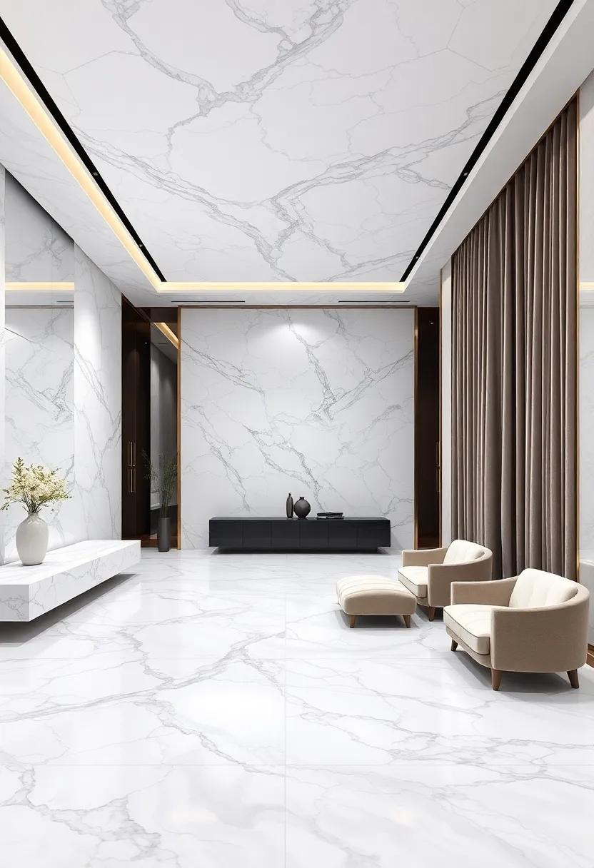 A Symphony of Textures: Merging Marble with Plush Fabrics