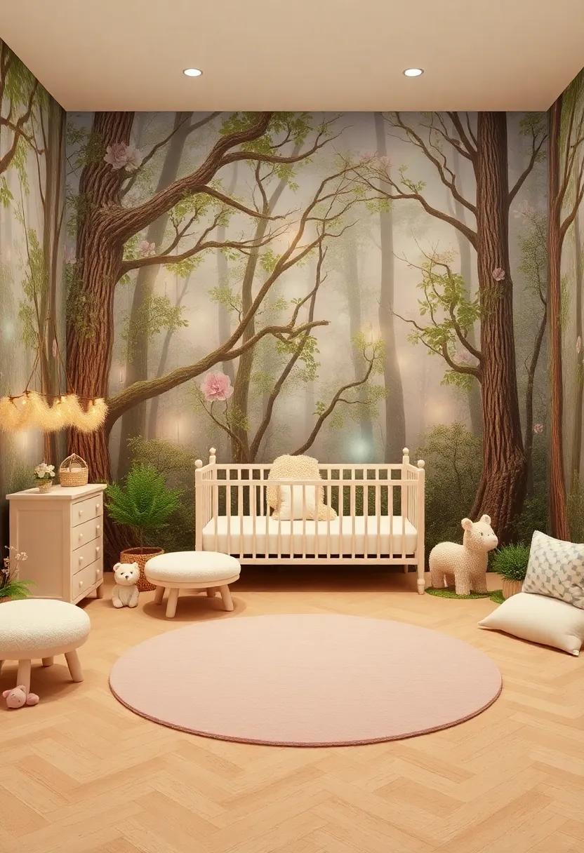 Enchanting Atmospheres Within the Magical Forest Nursery Setting
