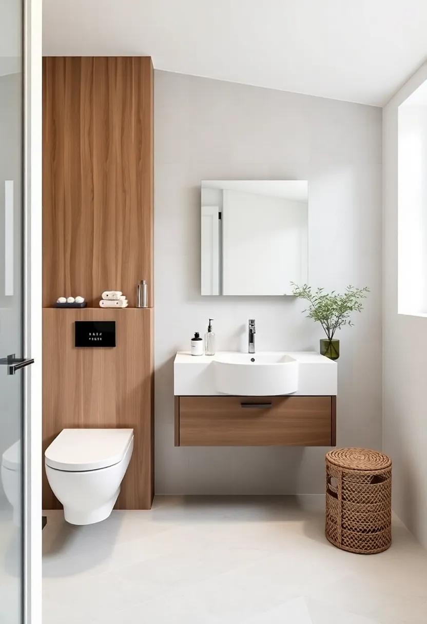 Design a compact layout: High functionality in a small ‌footprint leads to an organized and uncluttered bathroom