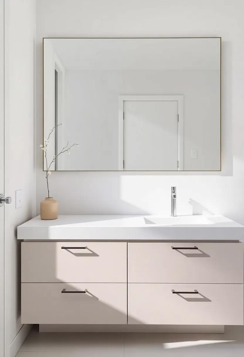 Select sleek⁣ hardware: Choose slim, modern ‌handles and knobs that contribute to the ‍overall ‌minimalist aesthetic