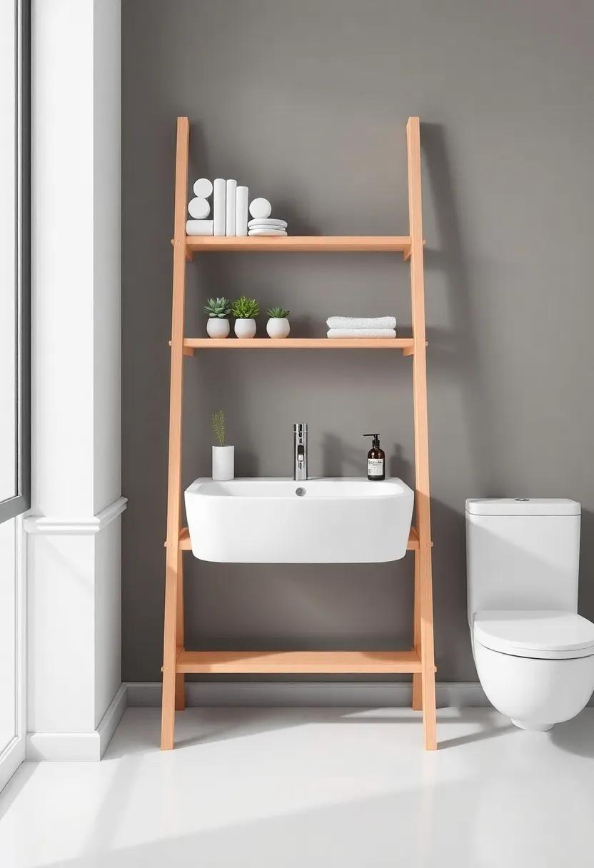 Use a ladder shelf: A stylish ladder shelf can offer additional storage​ and ‍display space without seeming bulky