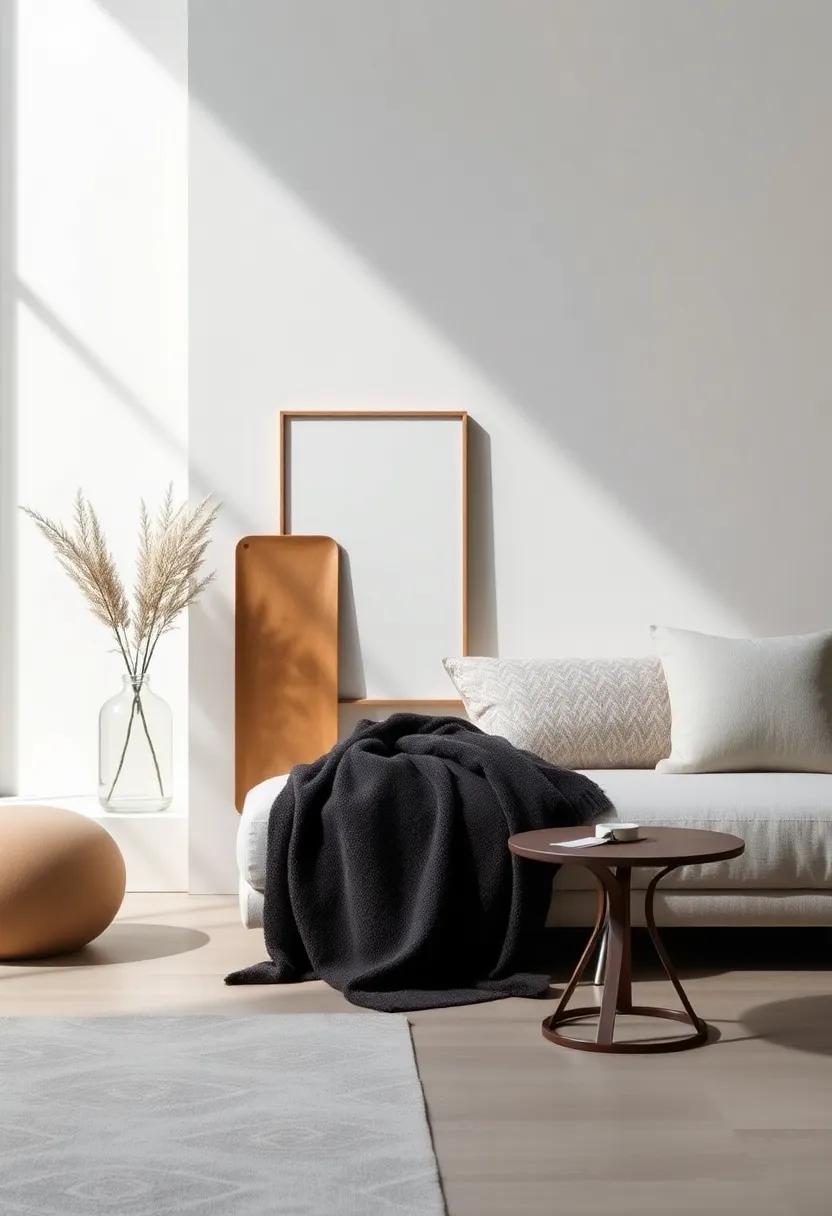 Contrast in Materials: Use a juxtaposition of soft textiles and hard surfaces to add visual intrigue without crowding the space