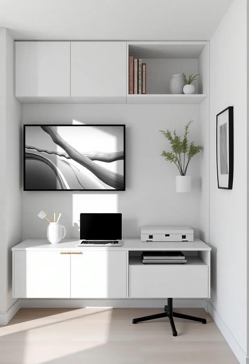 Hide the Tech: Conceal electronic devices in stylish, dedicated storage to maintain a clean and uncluttered environment