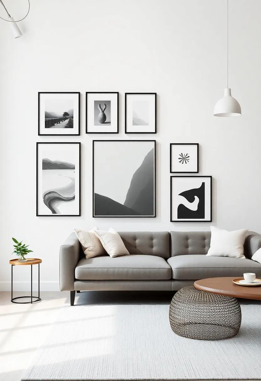 Minimalist Wall Decor: Stick to a curated collection of framed prints or photographs, keeping it simple and sophisticated on your walls