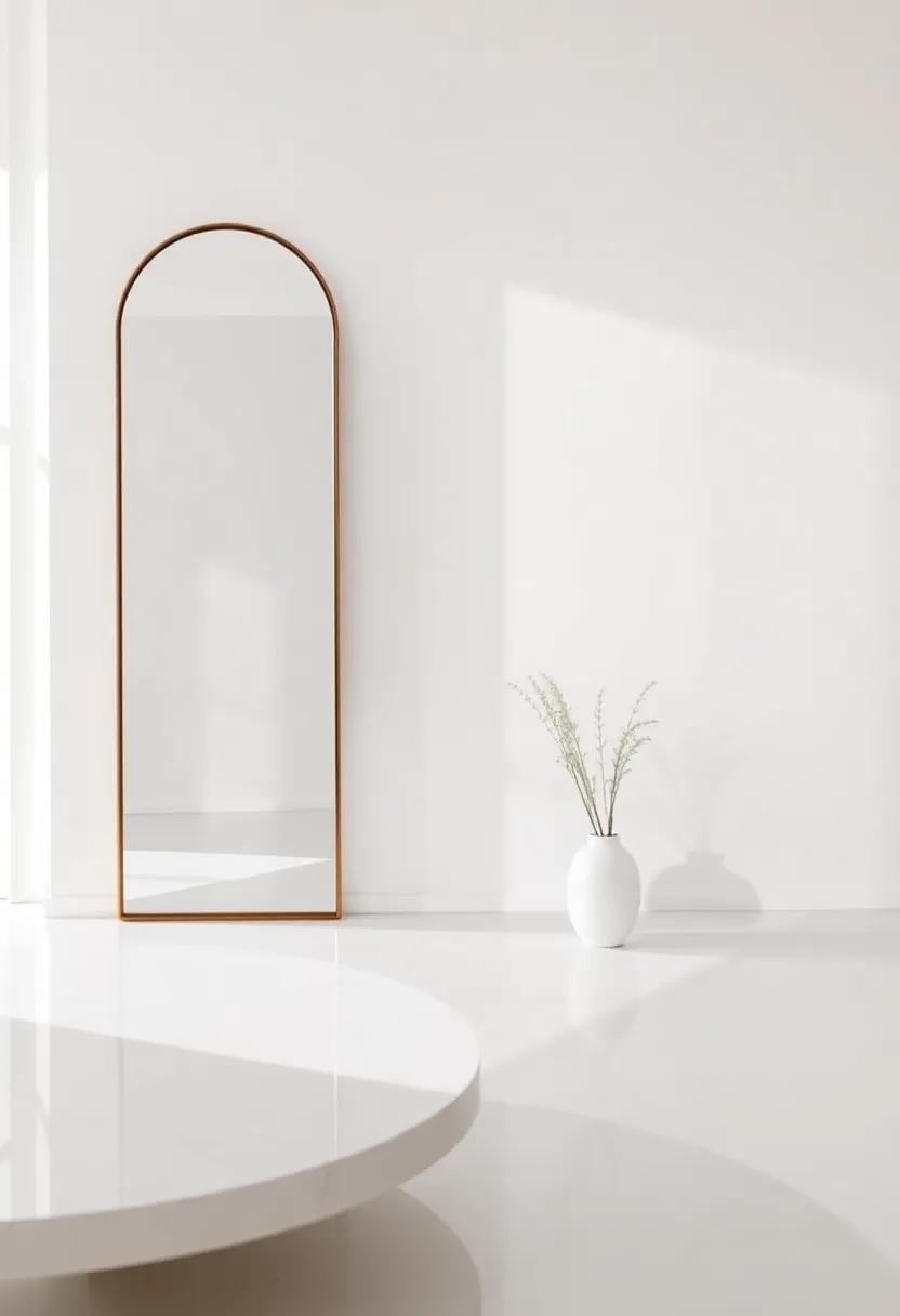 Refined Mirrors: Use large, strategically placed mirrors to reflect light and create the illusion of a larger, airy environment