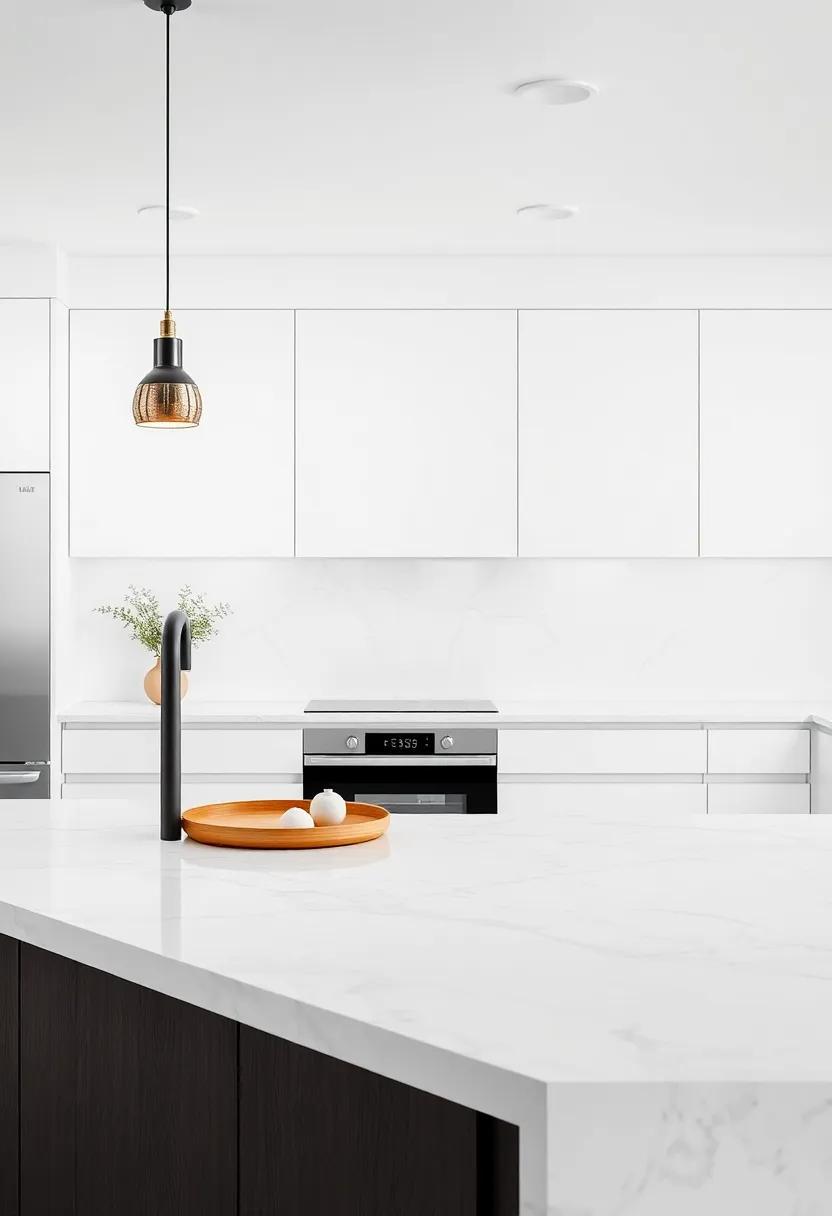 Choose oversized slabs of marble for a modern and luxurious finish that minimizes seams and enhances visual impact