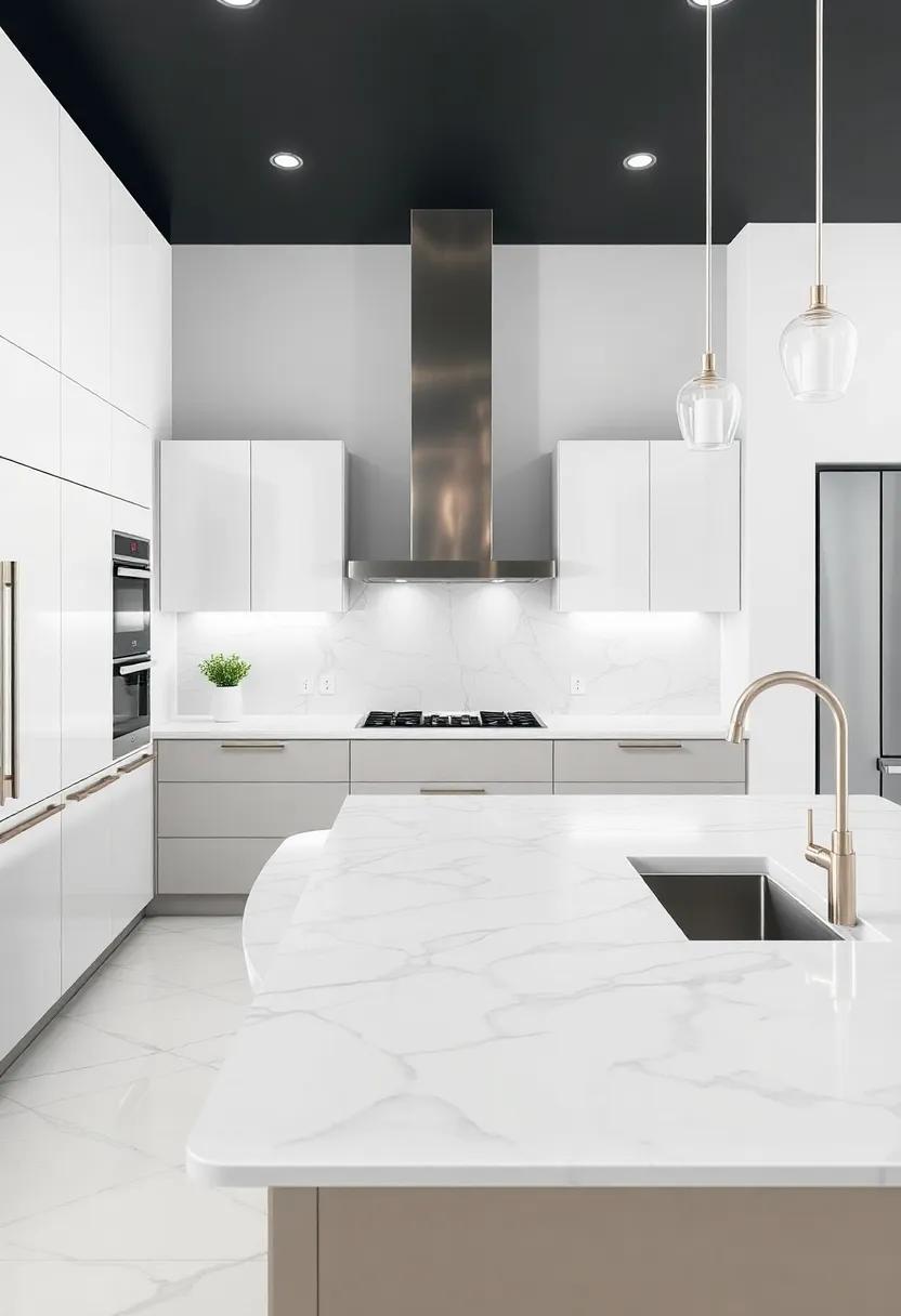 consider using a honed finish for your marble to achieve a more understated and matte appearance, perfect for a contemporary feel