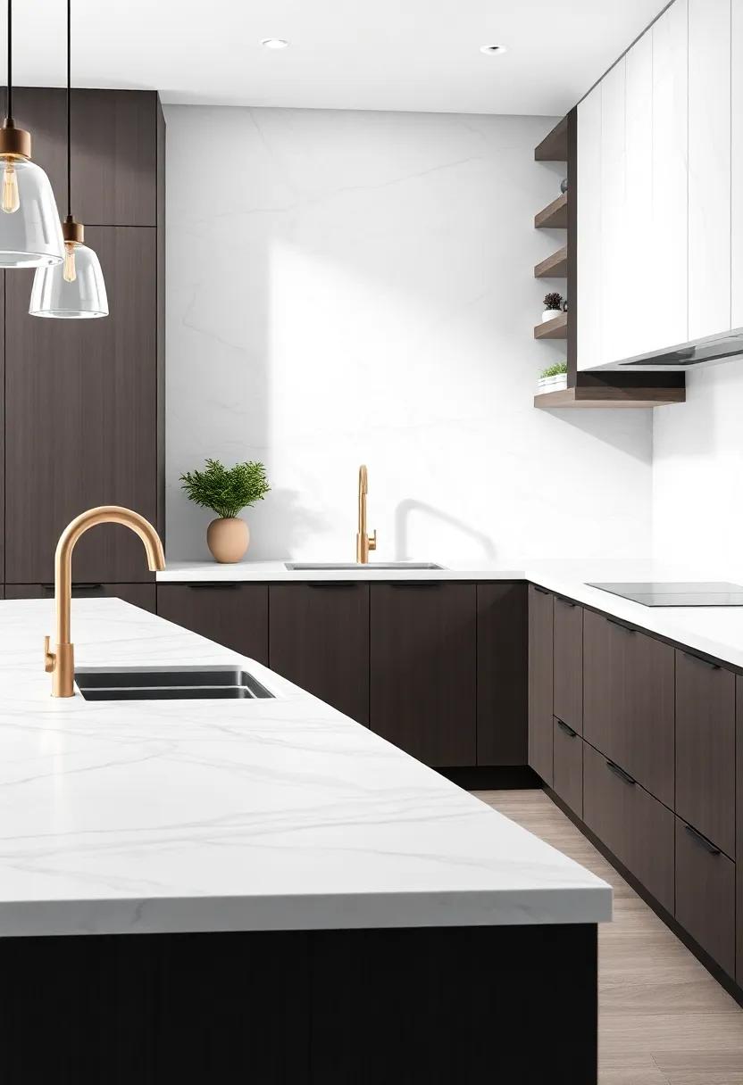 Opt for a waterfall edge to create a seamless and sophisticated look in your kitchen design