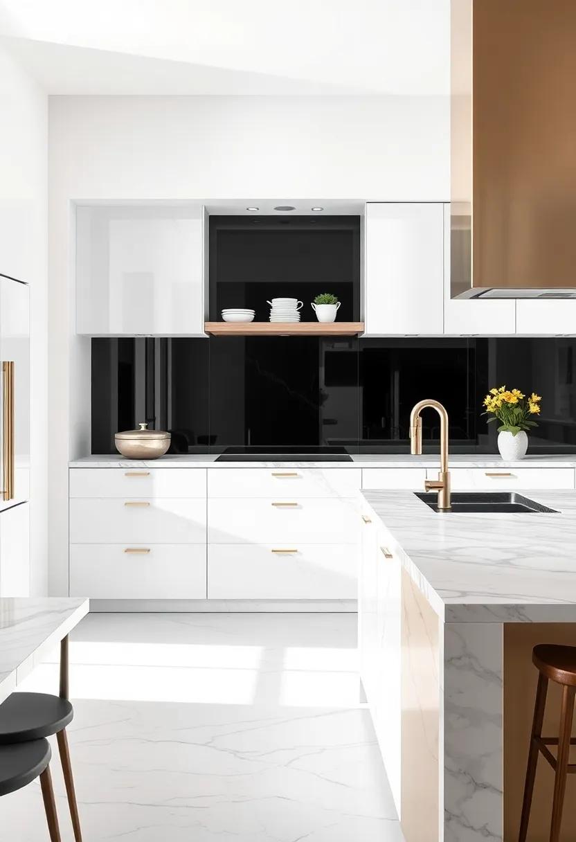 Use marble as an accent piece, like a kitchen island, to draw the eye and make a bold design statement