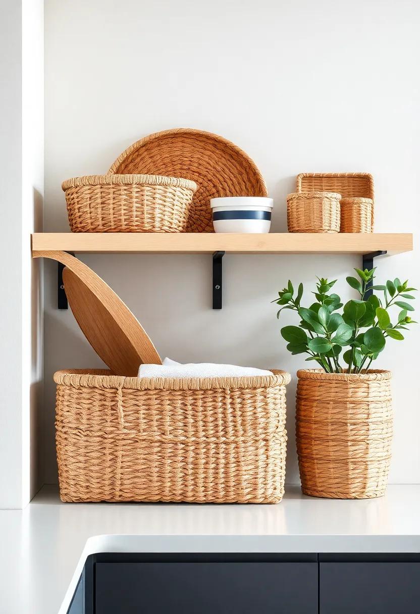 Eye-catching Baskets as Decorative Organizers for Everyday Items
