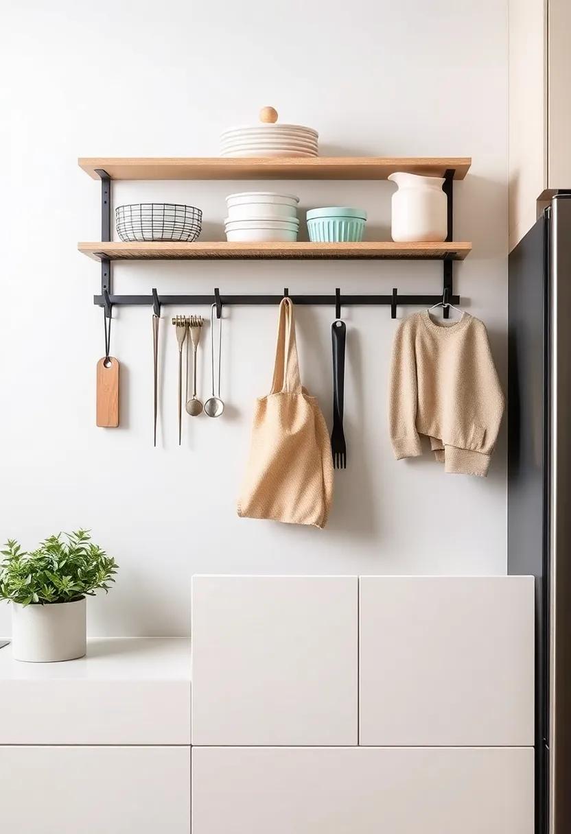Using Hooks and Racks for Efficient Small Item Storage