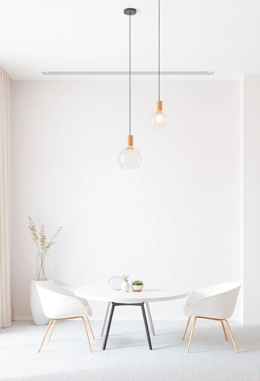 The Subtle Drama of ​Pendant Lights in Minimalist Interiors