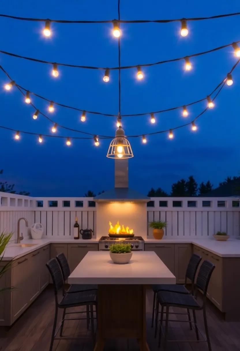 Illuminate Your Outdoor Culinary Space ​With Ambient⁣ String Lights That ‍Create a Welcoming Atmosphere