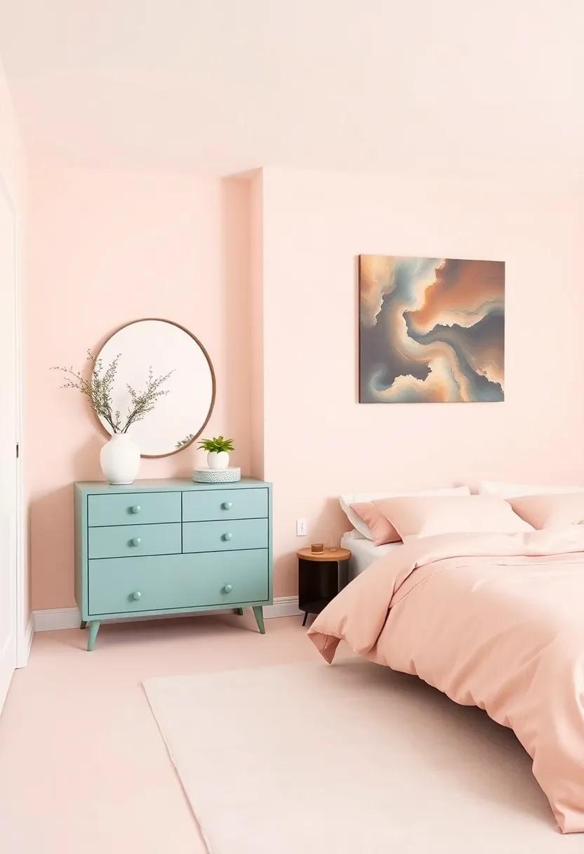 Invoking Serenity: the Role of Minimalism in Pastel Bedrooms