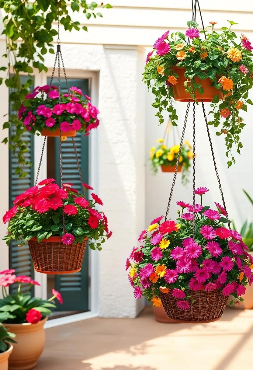Bringing Colors ⁤to life with Vibrant Blooms in Hanging​ Baskets