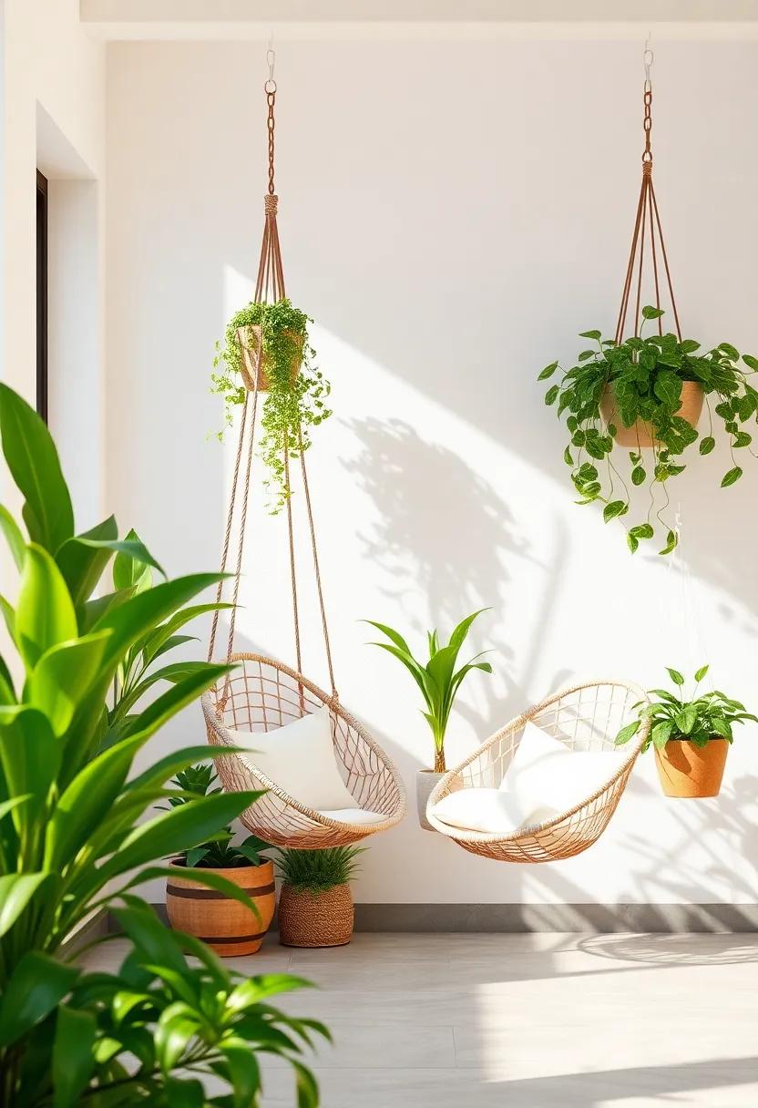 crafting a‍ cozy Corner Using Hanging Chairs ​and⁢ Lush Plant Life