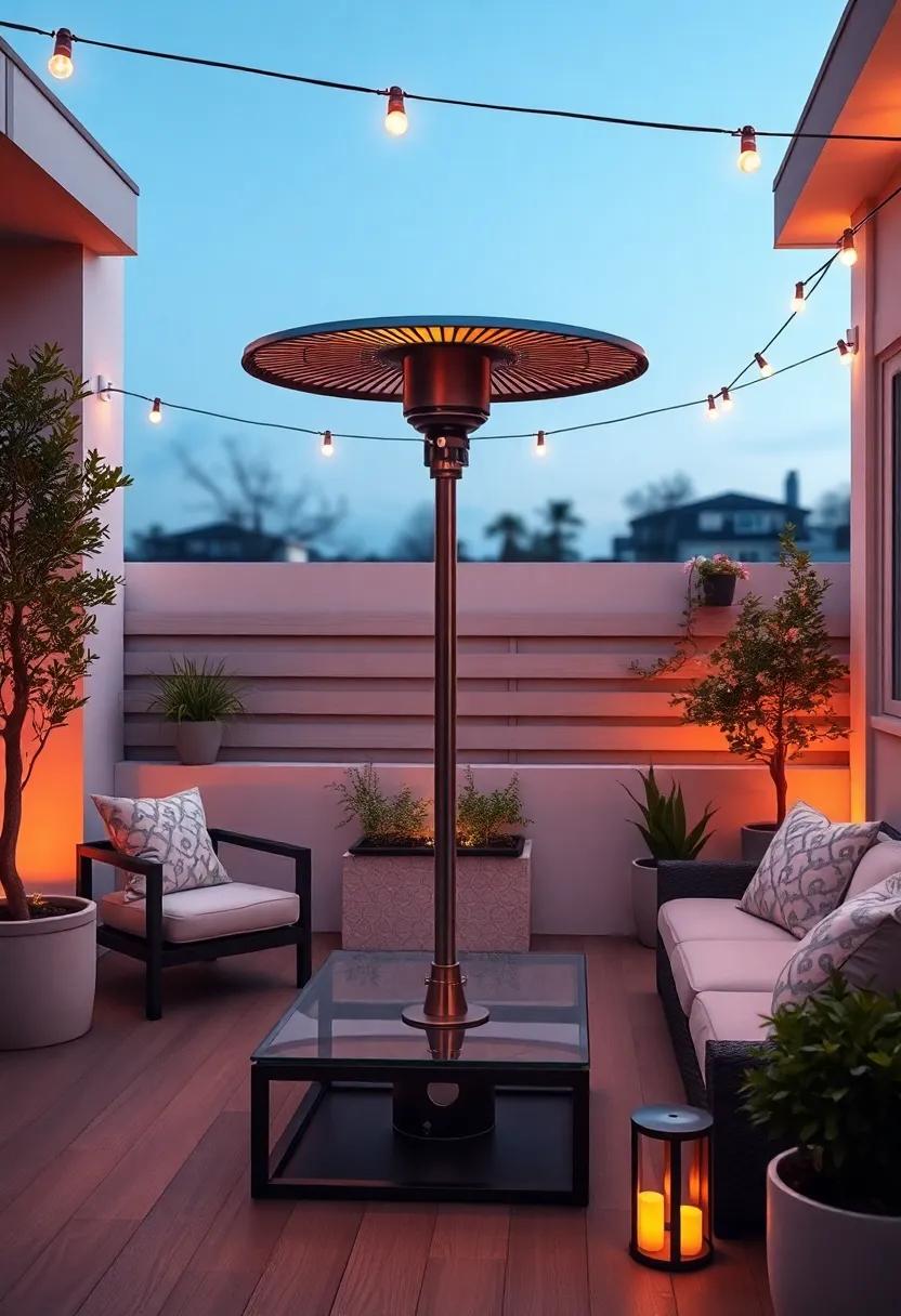 creating a Romantic ambiance with Subtle Lighting and Heaters