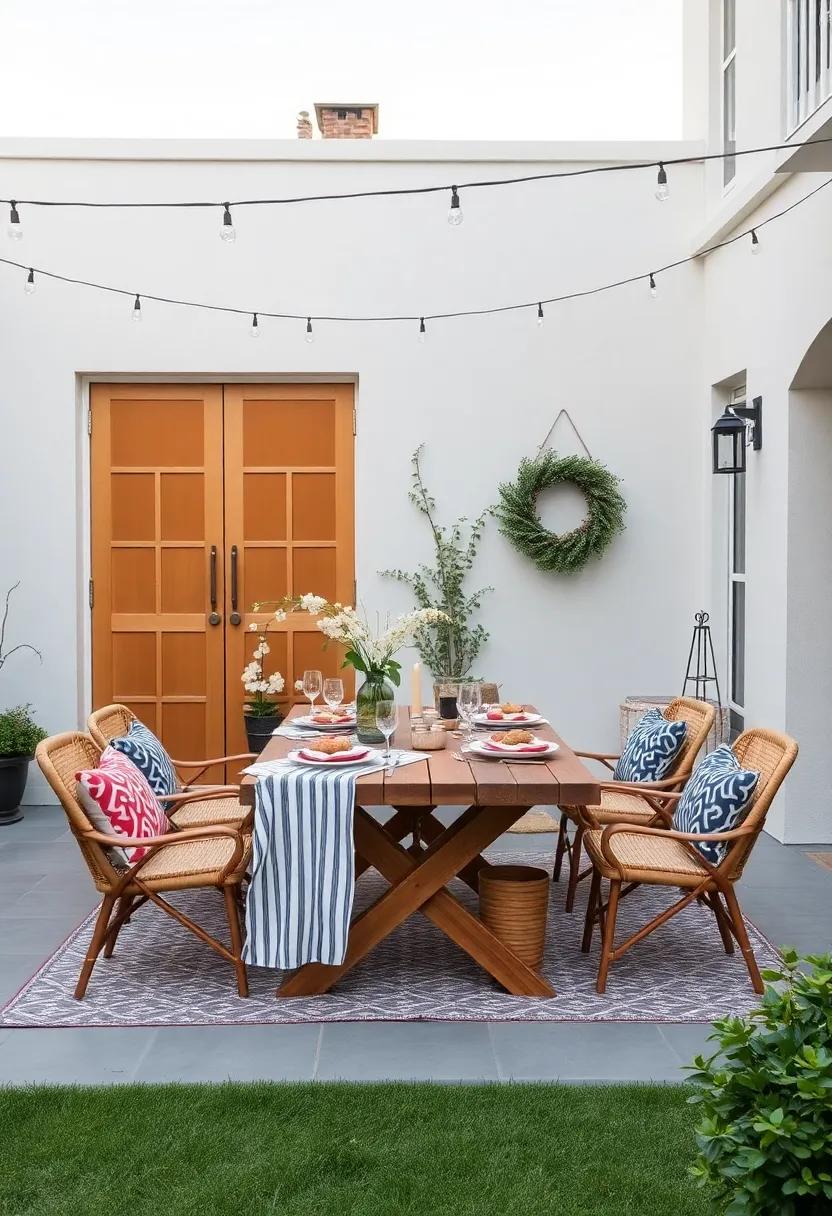 Elevate Your Patio with Stylish Table⁣ Arrangements perfect for Outdoor Dining ‍Adventures