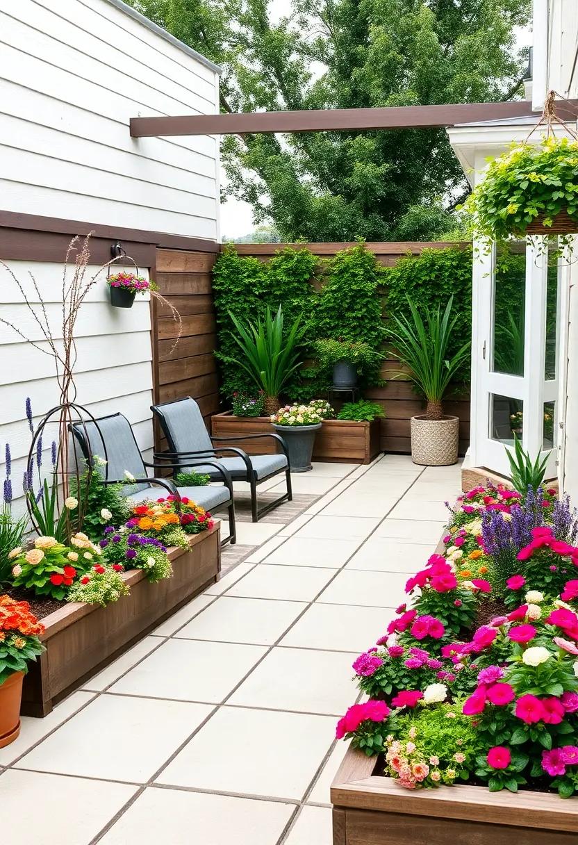 Finish your patio⁢ design with a ​seasonal⁢ flower rotation, ensuring that your outdoor paradise ‍remains fresh⁢ and inviting all year ⁣long