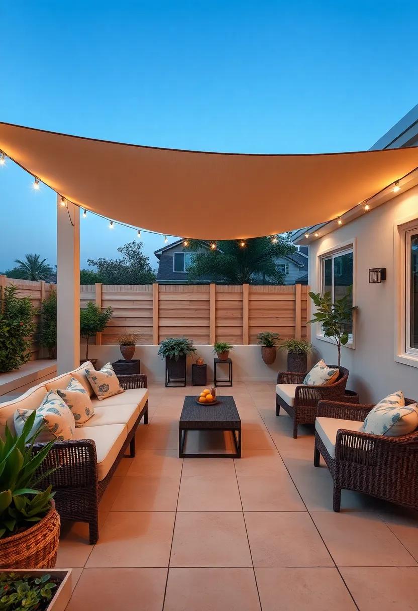 Incorporating Shade Solutions for⁢ Sunny Days and Cozy Evenings