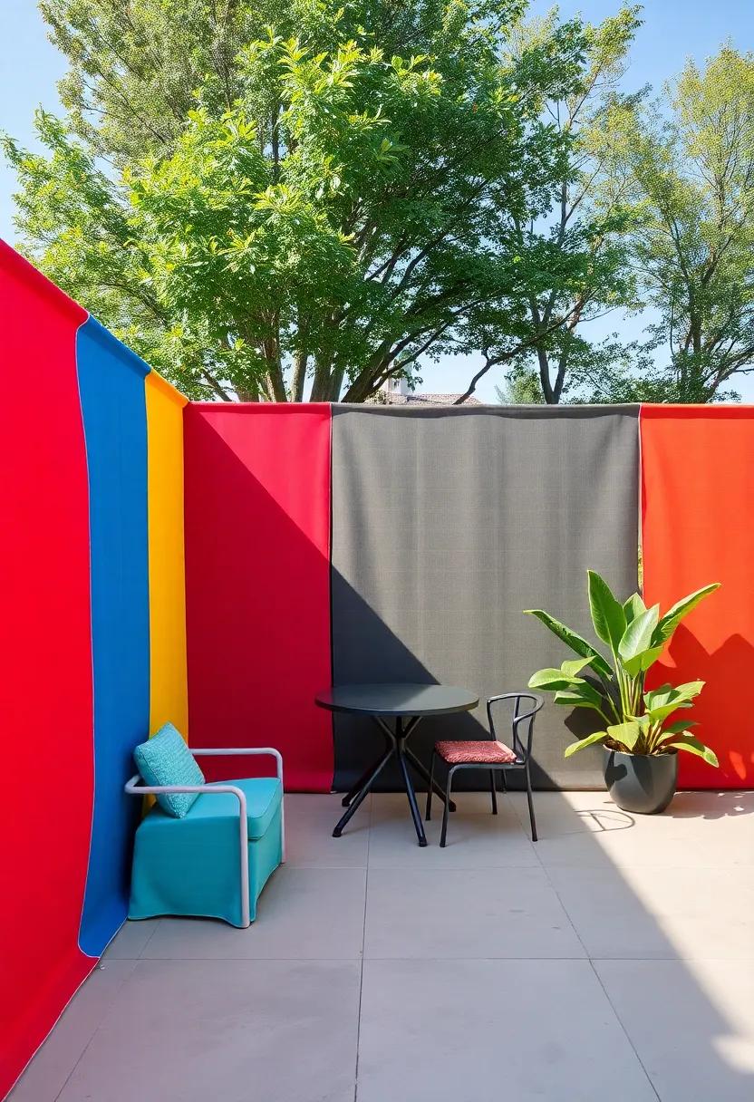 Colorful Privacy:‍ Vibrant Fabric Screens‌ to Enhance Your Outdoor Space