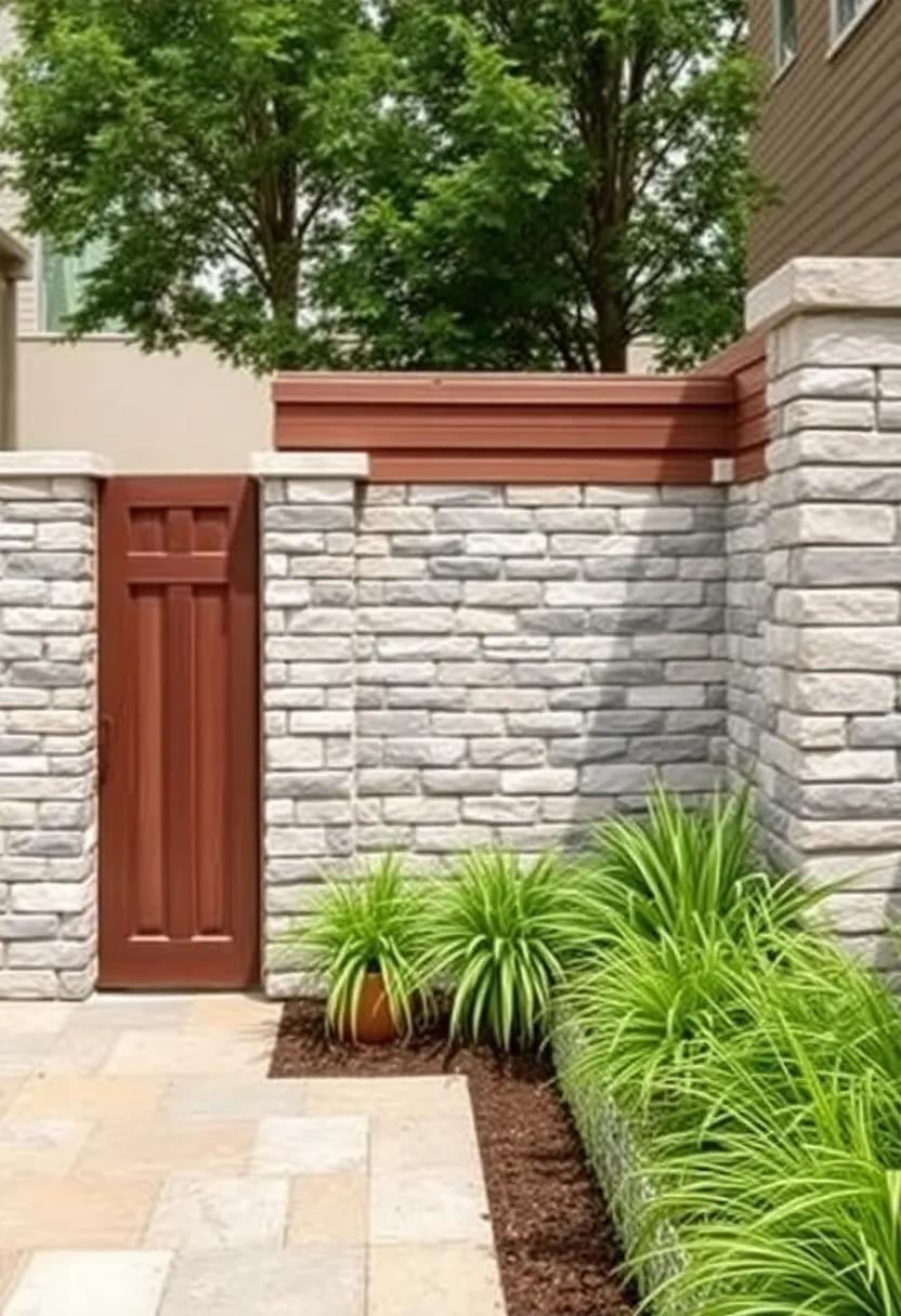 Creating Curb Appeal: Stone and Brick⁣ Privacy Walls that Impress
