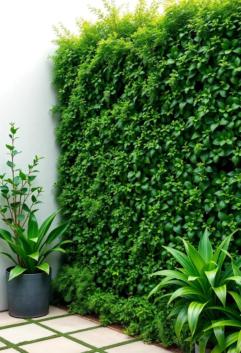 Embrace Nature​ with Lush Greenery: Living Walls for Picture-Perfect Patio Privacy