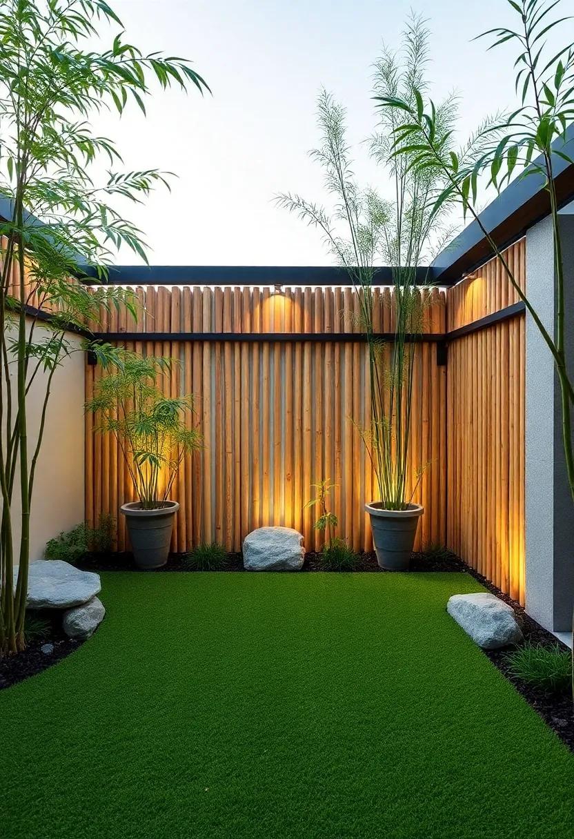 Zen Gardens: Bamboo and Stone Privacy designs for a Tranquil Retreat