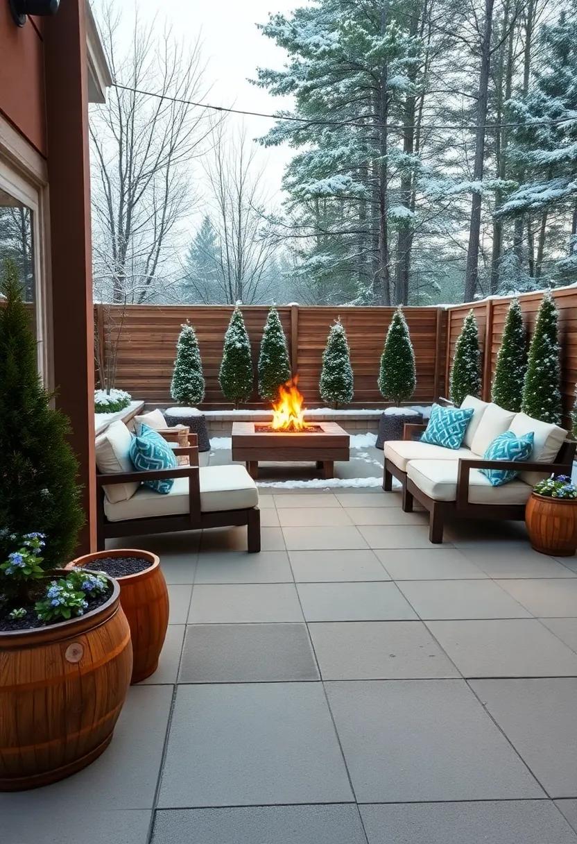 Cozy⁣ Up with a Fire pit ⁤Patio for ‍Chilly Winter Nights