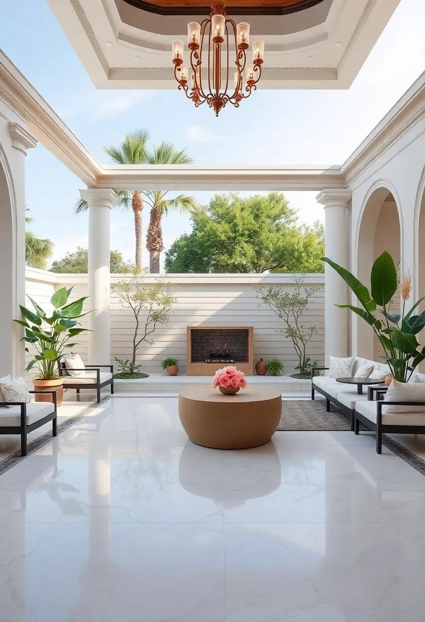 Charming Outdoor Areas⁤ That⁤ Blend ⁢Royal Luxury with‌ Natural Serenity